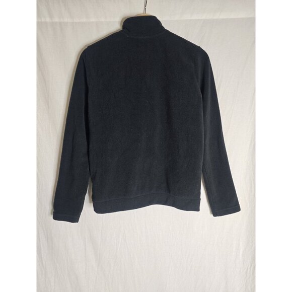 Womens Lacoste Black Quarter Zip Fleece Size 36/Small - Picture 3 of 7